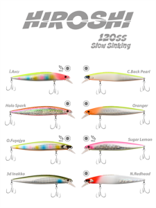 Fujin Hiroshi 120mm 21gr Slow Sinking Maket Balık
