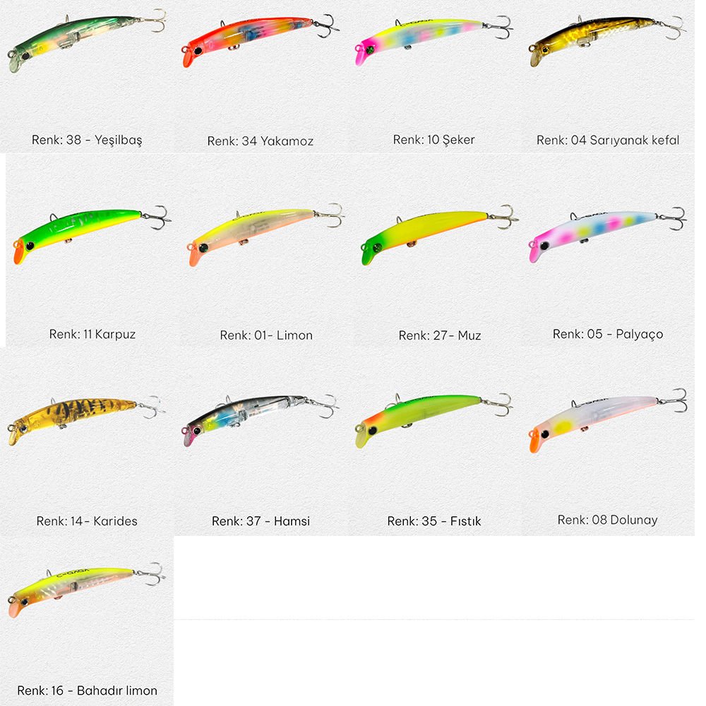 Ege Fish C Gaga 110mm 16gr Floating Maket Balık