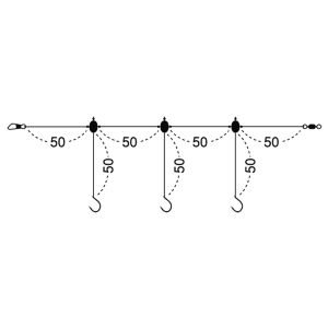 Yuki Sasame Hook 6 Beden: 0.50mm Köstek: 0.26mm