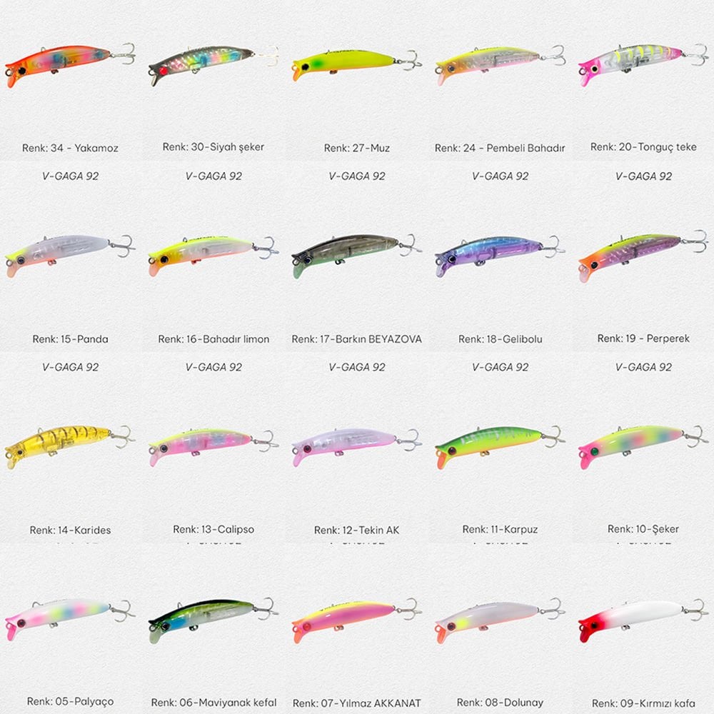 Ege Fish V Gaga 92mm 15.5gr Maket Balık