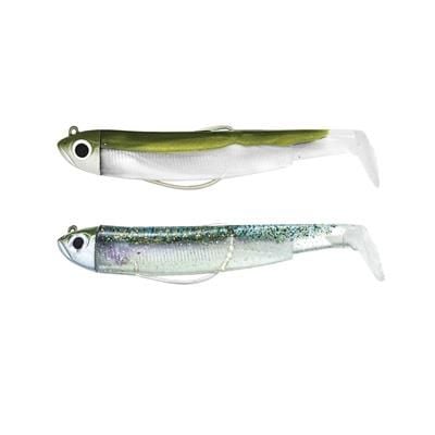 Fiiish BM70/1 BM758 Double Combo Shore 3gr Kaki-Ghost Minnow Silikon Yem
