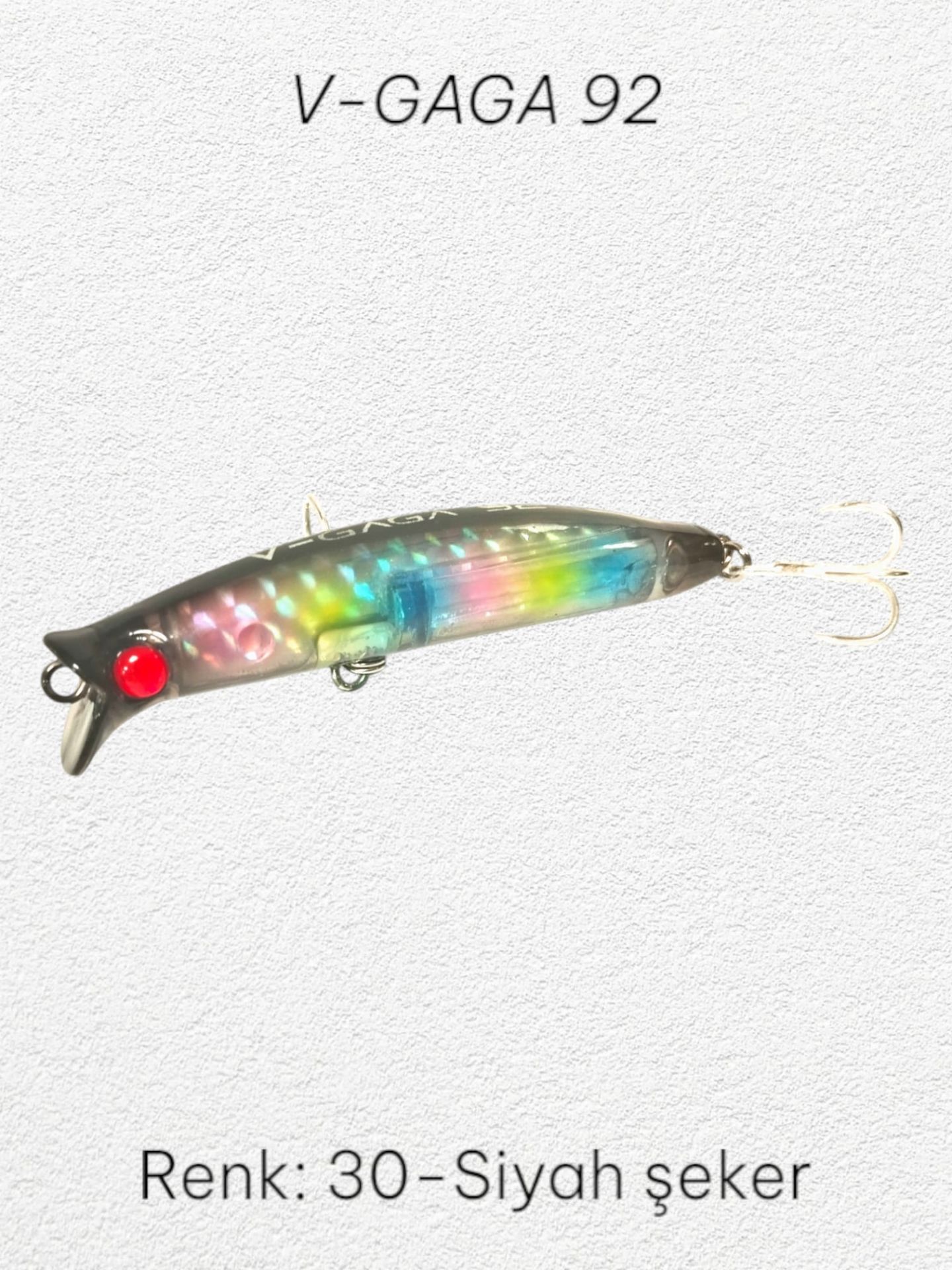 Ege Fish V Gaga 92mm 15.5gr Maket Balık Siyah Şeker