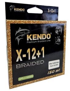Kendo X-12+1 Braided 150m Apple Green Örgü İp 0,25mm