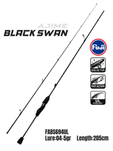 Fujin Ajime Black Swan 205cm 04-5gr Aji LRF Kamışı
