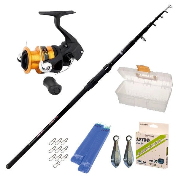 Bauer CLK Teleskopik Olta Kamışı & Shimano FX 4000 / Çinekop - İstavrit Seti