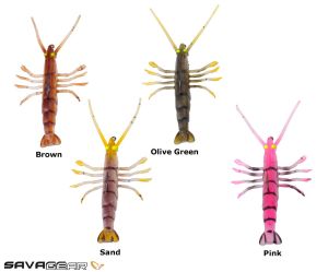 Savage gear TPE Fly Shrimp 5 cm 2.65 gr NL Sahte Balık Olive Green