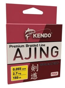 Kendo Ajing Premium Braided Line Pink 150m Örgü İp