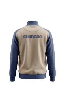Shimano Zipper Sweatshirt Bej/İndigo Fermuarlı