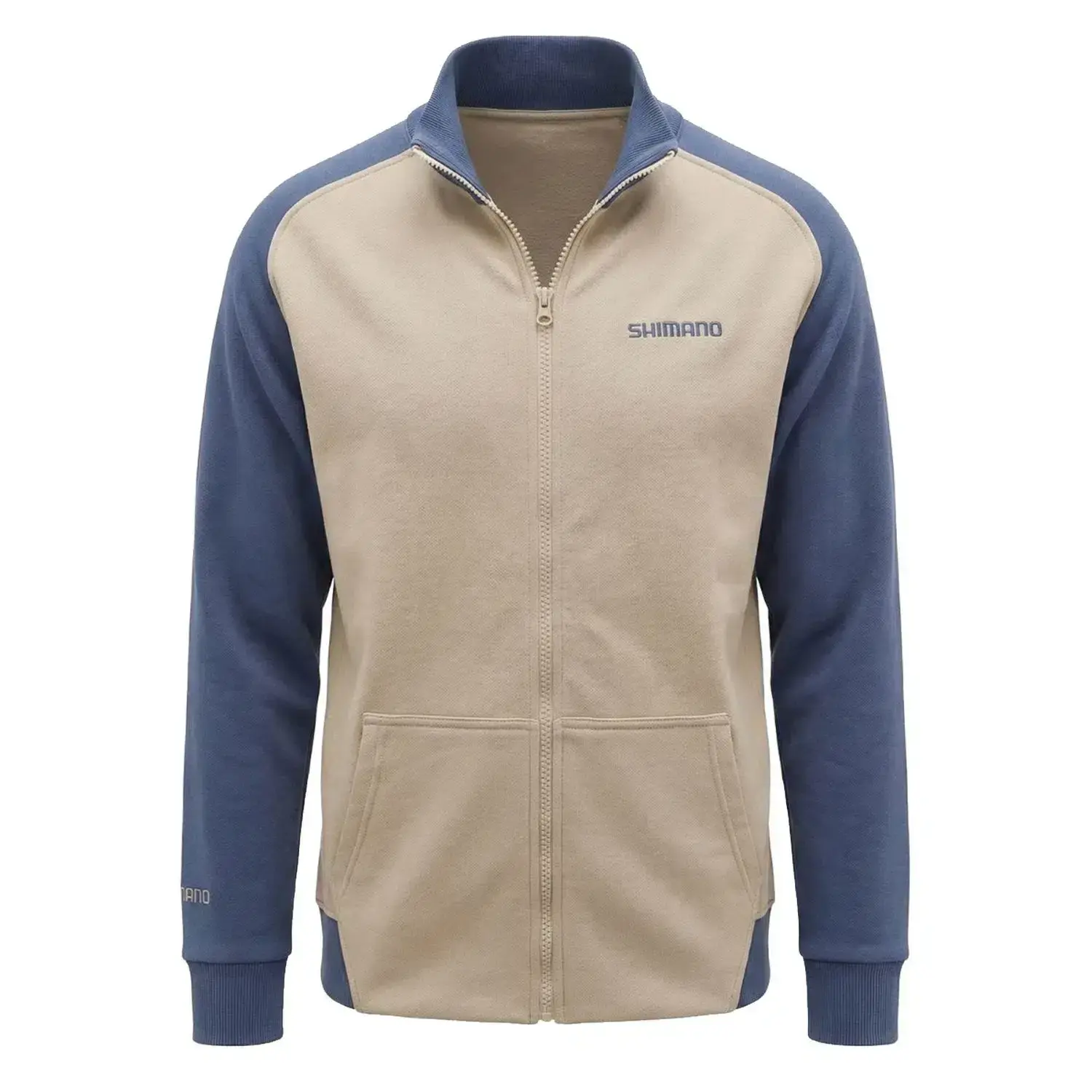 Shimano Zipper Sweatshirt Bej/İndigo Fermuarlı
