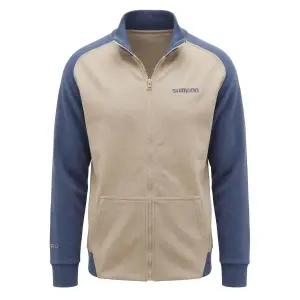 Shimano Zipper Sweatshirt Bej/İndigo Fermuarlı