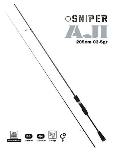 Fujin Sniper 205cm 03-5gr Aji LRF Kamışı