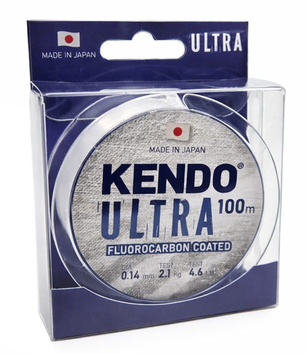 Kendo Ultra Fluorocarbon Coated 100m White Misina 0.18mm