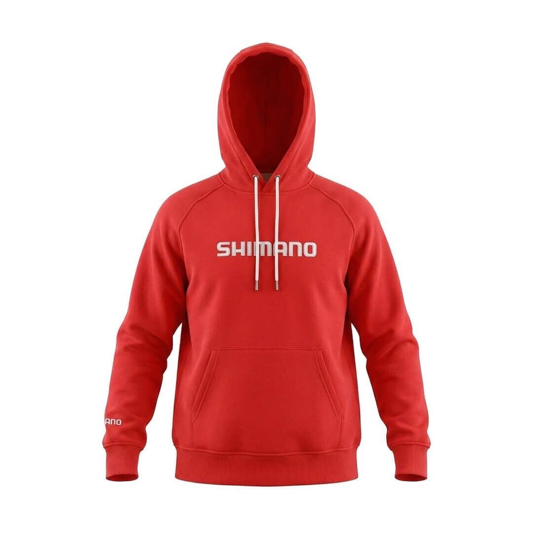 Shimano Hoodie Red Kapüşonlu Sweatshirt