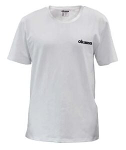 Okuma White Motif Cotton Short Sleeve Shirt XXL