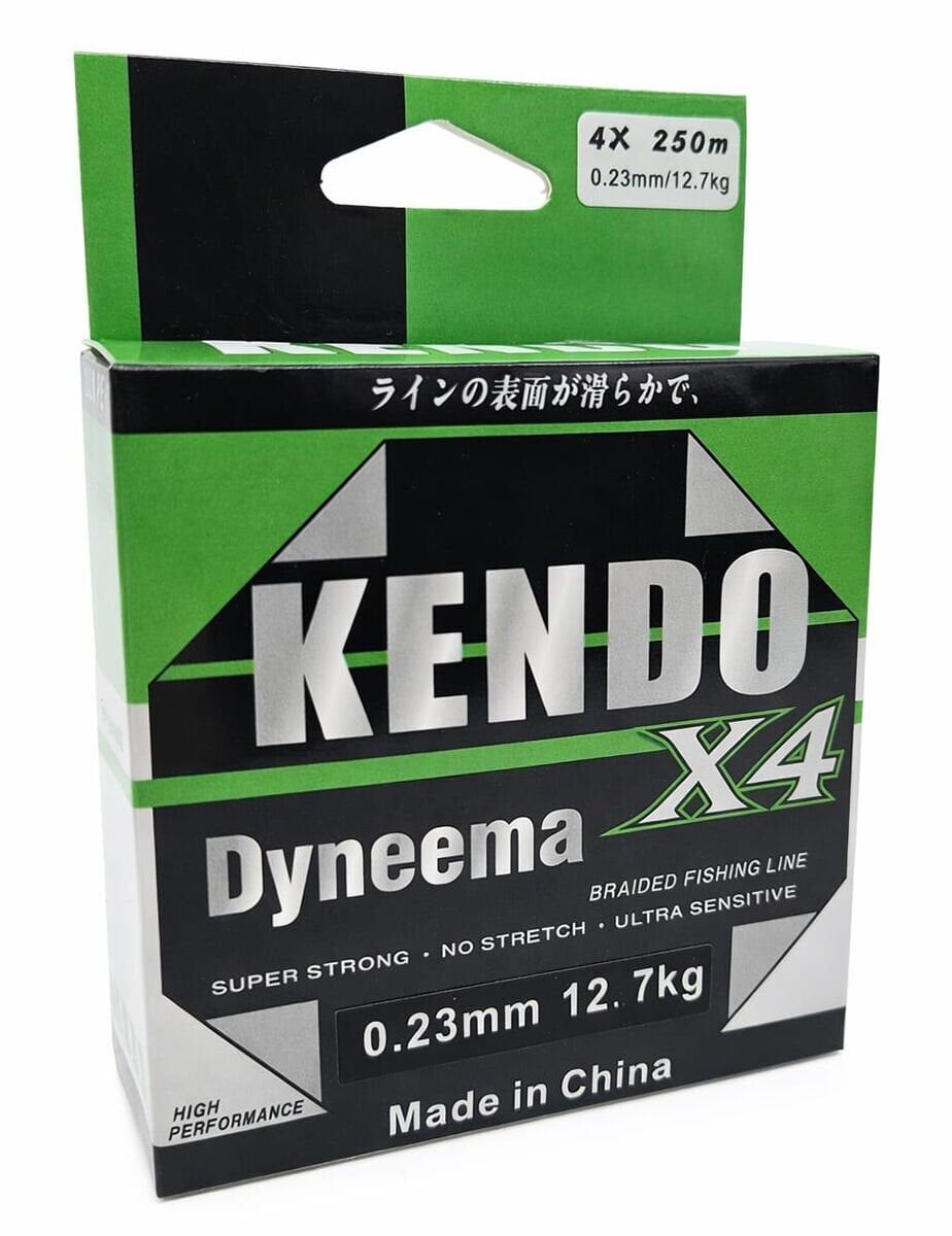 Kendo Dynema 4 Örgü 250Mt (Green) 0,40 mm