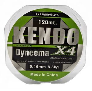 Kendo Dynema 4 Örgü 120Mt (Green) 0,08 mm