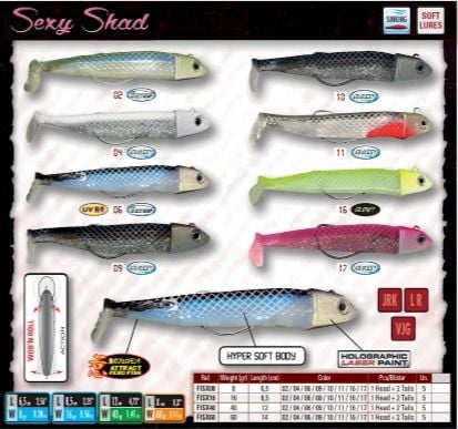 Fishus Sexy Shad 6.5cm 8gr