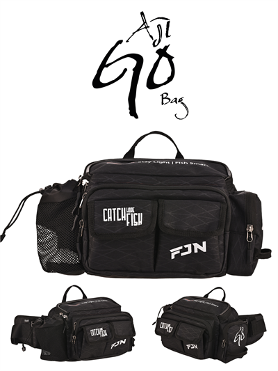 Fujin AjiGo Bel Çantası Black - Balıkçı Çantası