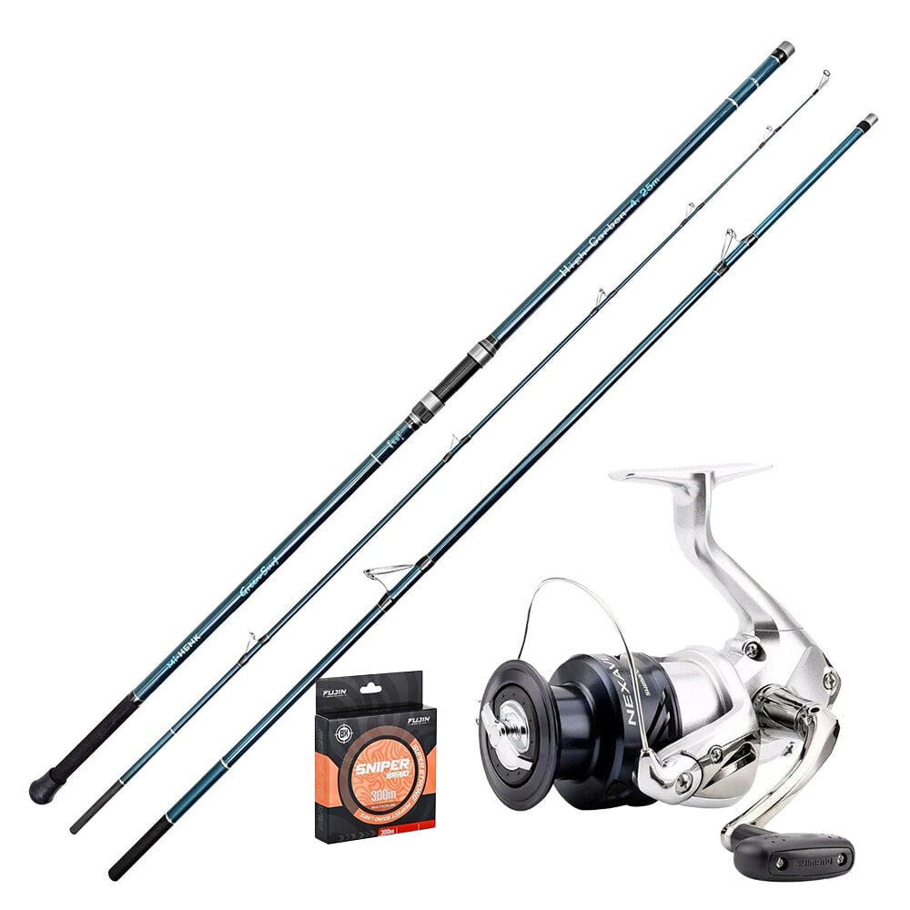 Mi-Henk Green Surf 425cm & Shimano Nexave 8000 / Surf Set