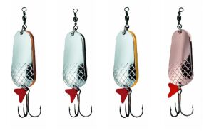 Dam Effzett Twin Spoon 4.5 cm 16 gr Sinking Kaşık Silver/Silver