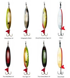 Dam Effzett Standard Spoon Slim 8 cm 24 gr Sinking Kaşık Fire Tiger UV