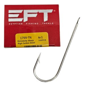 EFT Hook 1799 Beyaz Düz İğne 100 Adet 2