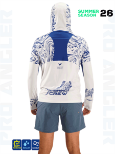 Fujin Pro Angler S26 Buff&Hoodie Izohips White Blue