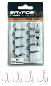 Savage Gear SGY 2X Trebles 8 Adet İğne #2
