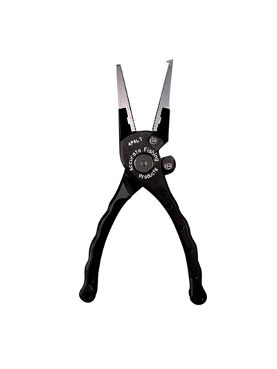 Accurate Piranha Extra Lite Plier Split Tip 7'' Black