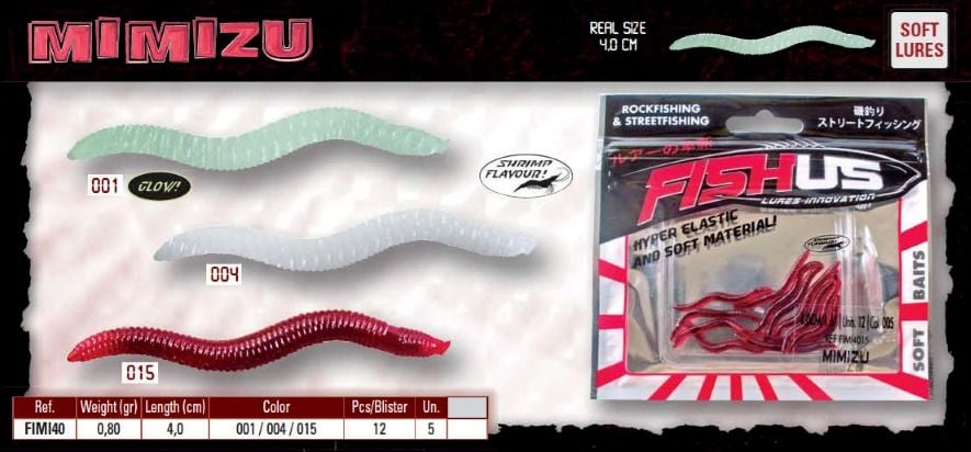 Fishus Mımızu 4cm Silikon Yemi