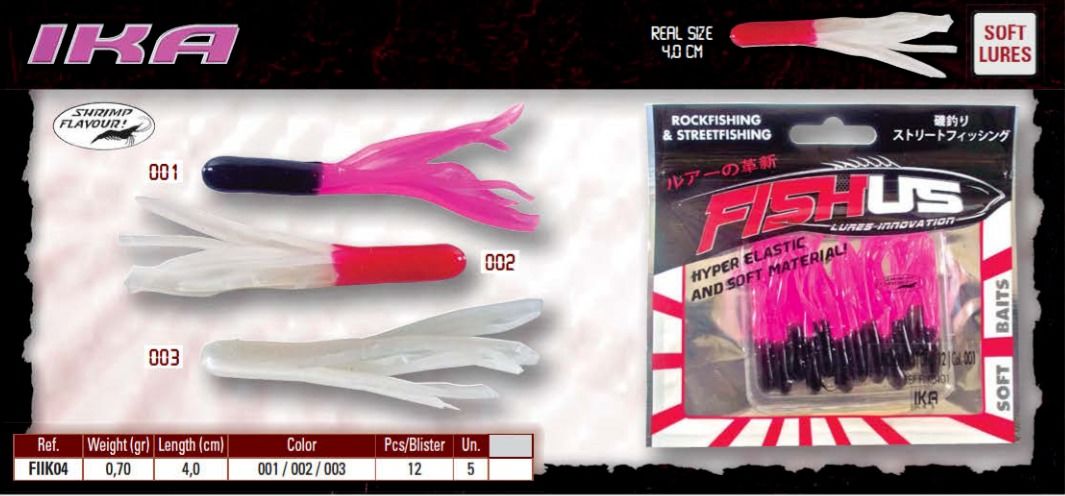 Fishus Ika 4cm Silikon Balık Yemi