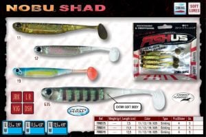 Fishus Nobu Shad 7.5cm 3gr Silikon Yem