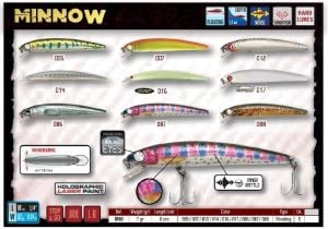 Fishus Minnow 8cm 6gr Floating Maket Balık