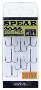 BKK Spear-20 SS Üçlü Olta İğnesi 4 8 Pcs