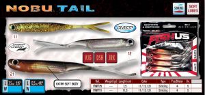 Fishus Nobu Tail 7.5cm 4.6gr Silikon Yem