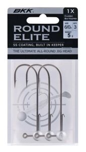 BKK Round Elite-Classic Bait Keeper Jighead 1 5gr