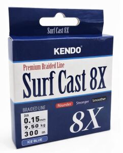 Kendo Surf Cast 8X Fighting 300 mt Örgü İp ( ICE BLUE) 0,17mm