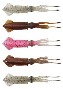Savage gear 3D TPE Swim Squid 125mm 25g 2 Adet Sahte Balık Glow