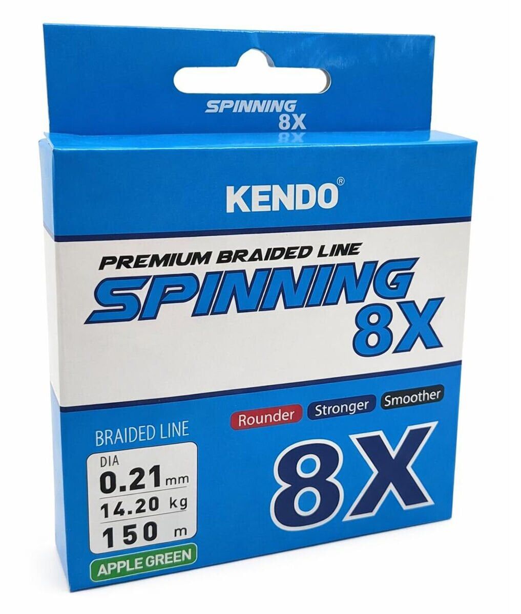 Kendo Spinning 8X Fighting 150 mt Örgü ip (Apple Green) 0,15mm