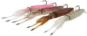 Savage gear 3D TPE Swim Squid 95mm 10g 2 Adet Sahte Balık Red Brown