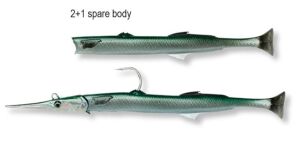 Savage gear Needlefish Pulsetail 2+1 30 cm 105g Sahte Balık Blue Silver