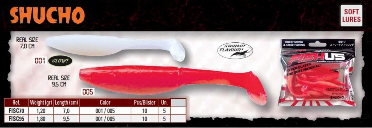 Fishus Shucho 7 Cm Silikon Yem