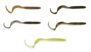 Savage gear LB Rib Worm 90 mm 10 Adet Sahte Balık Motor Oil