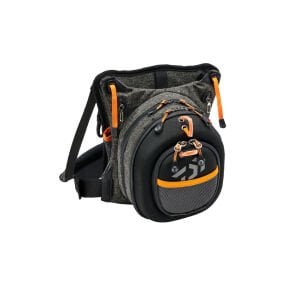 DAIWA BALIKÇI ÇANTASI GRİ TURUNCU BEL VE OMUZ ASKILI 30*30*15CM