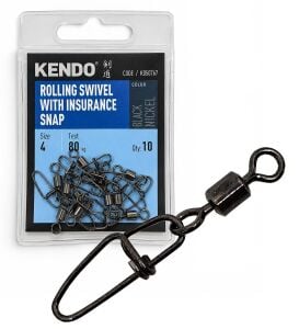 Kendo Rolling Swivel With Insurance Snap 8  10pcs
