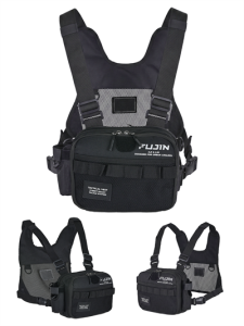 Fujin Tactical Vest Black Balıkçı Çantası