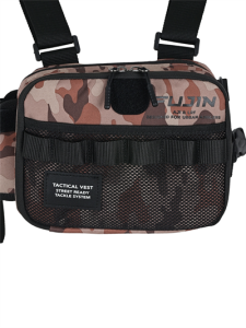 Fujin Tactical Vest Brown Camo Balıkçı Çantası