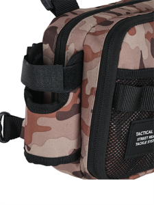 Fujin Tactical Vest Brown Camo Balıkçı Çantası