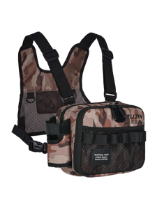 Fujin Tactical Vest Brown Camo Balıkçı Çantası