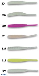 Kendo Mebaru&Ajı Worm 1.5 inch 12 Adet Sahte Balık 304